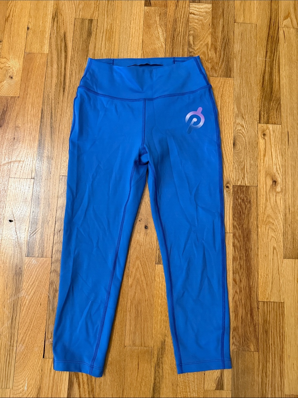 Peloton Bright Blue Logo Leggings